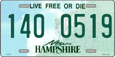 NH license plate 1400519