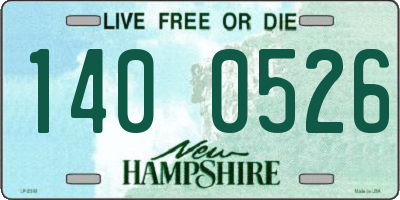 NH license plate 1400526