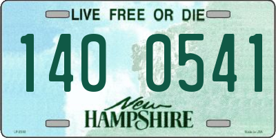 NH license plate 1400541