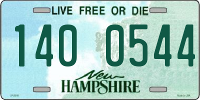 NH license plate 1400544