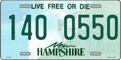 NH license plate 1400550