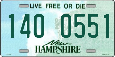 NH license plate 1400551