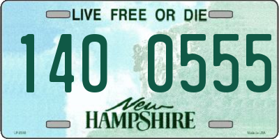 NH license plate 1400555