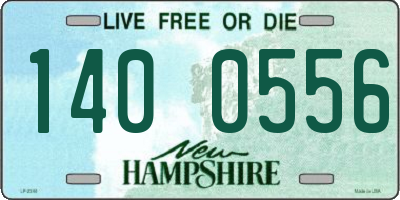 NH license plate 1400556