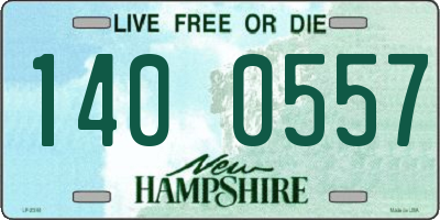NH license plate 1400557