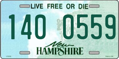 NH license plate 1400559