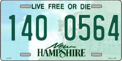 NH license plate 1400564