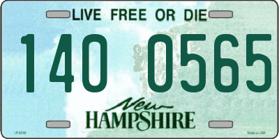 NH license plate 1400565