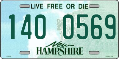 NH license plate 1400569