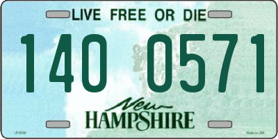 NH license plate 1400571
