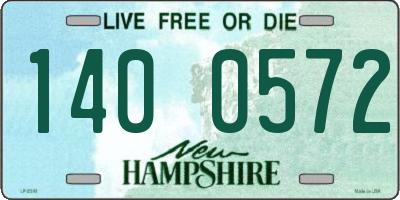 NH license plate 1400572