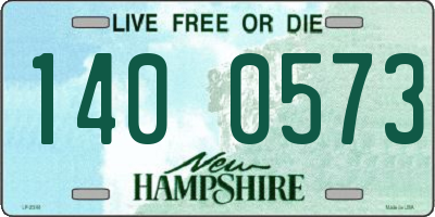 NH license plate 1400573