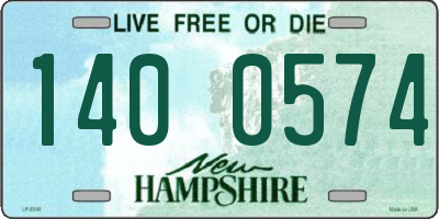 NH license plate 1400574