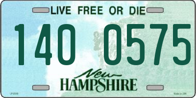 NH license plate 1400575