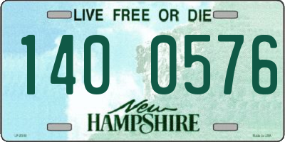 NH license plate 1400576