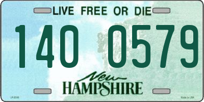 NH license plate 1400579