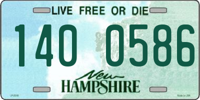 NH license plate 1400586