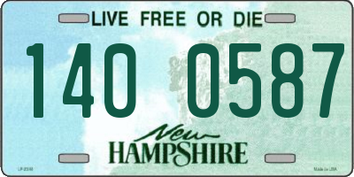 NH license plate 1400587