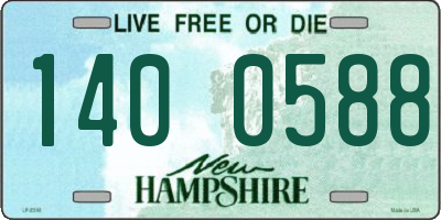 NH license plate 1400588