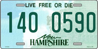 NH license plate 1400590