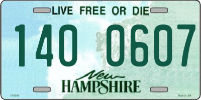NH license plate 1400607