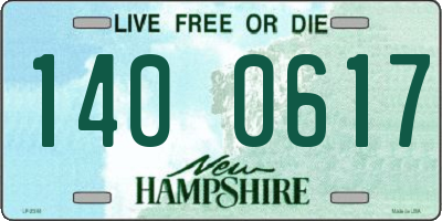 NH license plate 1400617