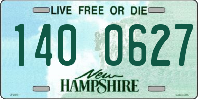 NH license plate 1400627