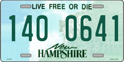 NH license plate 1400641