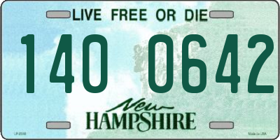 NH license plate 1400642