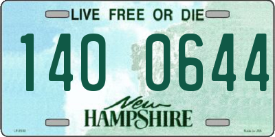 NH license plate 1400644