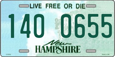 NH license plate 1400655