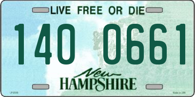 NH license plate 1400661