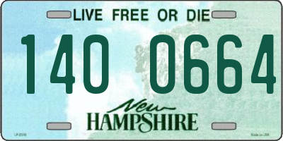NH license plate 1400664