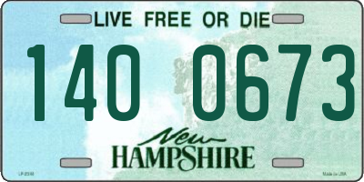NH license plate 1400673