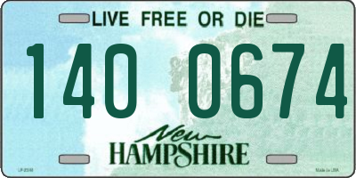 NH license plate 1400674