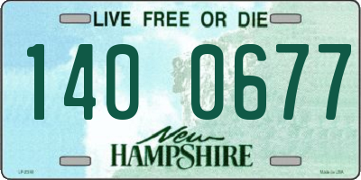 NH license plate 1400677