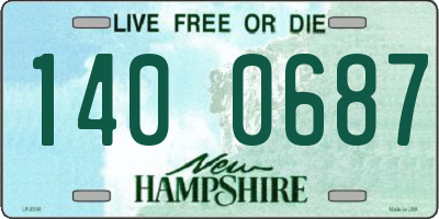 NH license plate 1400687