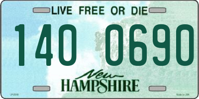 NH license plate 1400690