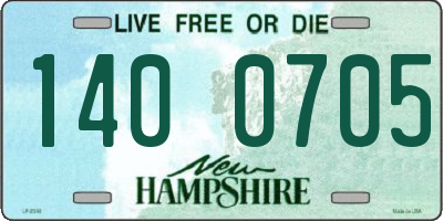 NH license plate 1400705