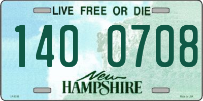 NH license plate 1400708