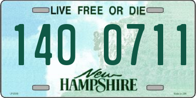 NH license plate 1400711