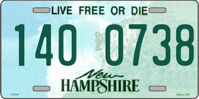 NH license plate 1400738