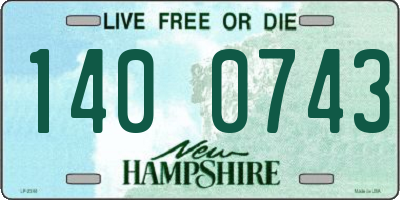 NH license plate 1400743