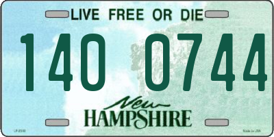 NH license plate 1400744