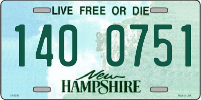 NH license plate 1400751