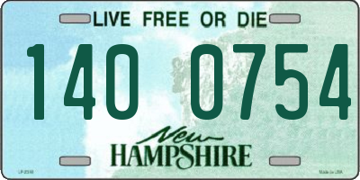 NH license plate 1400754