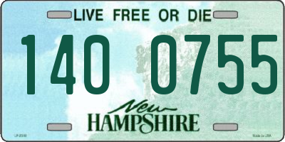 NH license plate 1400755