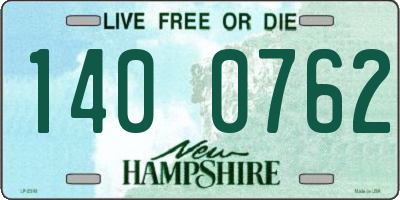 NH license plate 1400762