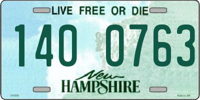 NH license plate 1400763