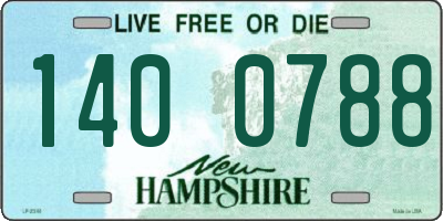NH license plate 1400788